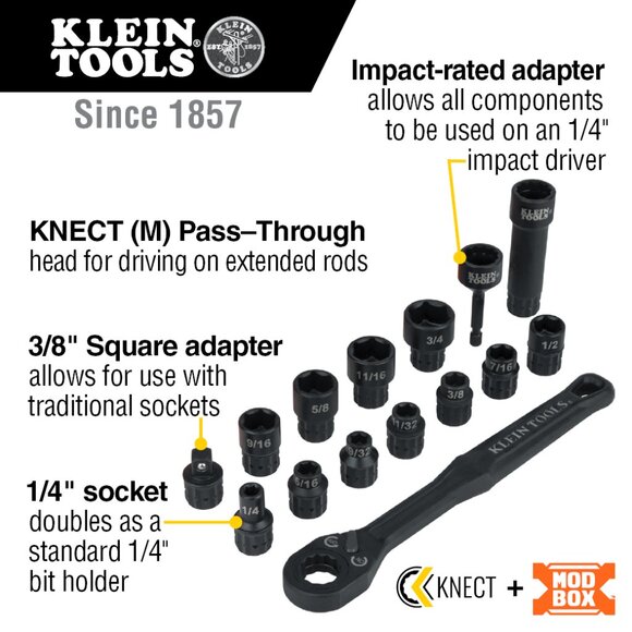 Klein Tools KNECT Set (15 Pieces) (65400) - Picture 2 of 4